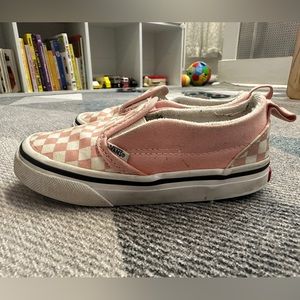 Toddler Vans Checkerboard Slip Ons Size 8